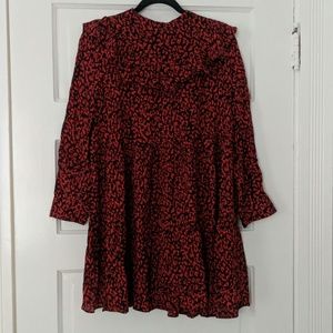 Zara Smocked Mini Shirt Dress